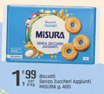 Supermercati Dok Biscotti Yogurt MISURA Senza Zuccheri Aggiunti offerta