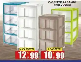 Maury's Cassettiera Bambu offerta