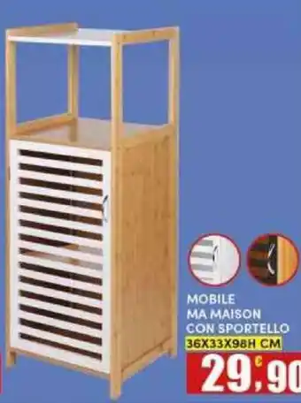 Maury's MOBILE PORTA BIANCHERIA MA MAISON offerta