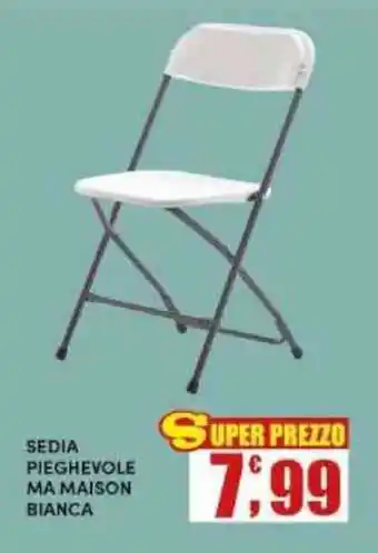 Maury's Sedia pieghevole Ma Maison bianca offerta