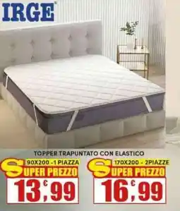 Maury's IRGE TOPPER TRAPUNTATO CON ELASTICO offerta