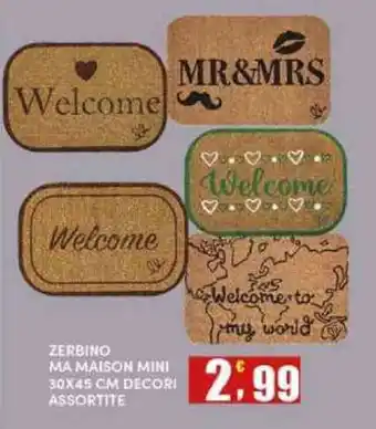Maury's ZERBINO MA MAISON MINI offerta
