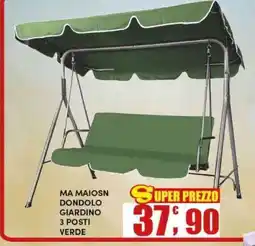 Maury's MA MAIOSN DONDODO GIARDINO 3 POSTI VERDE offerta