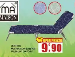 Maury's LETTINO MA MAISON LINE ART METALLO OXFORD offerta