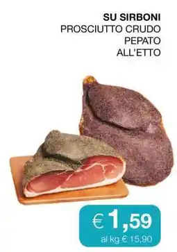 Coop SU SIRBONI PROSCIUTTO CRUDO PEPATO ALL’ETTO offerta