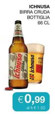 Coop ICHNUSA BIRRA CRUDA BOTTIGLIA 66 CL offerta