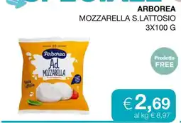 Coop ARBOREA MOZZARELLA S.LATTOSIO 3X100 G offerta
