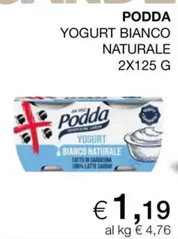 Coop PODDA YOGURT BIANCO NATURALE offerta