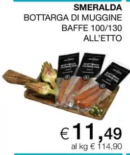Coop SMERALDA BOTTARGA DI MUGGINE BAFFE 100/130 ALL’ETTO offerta