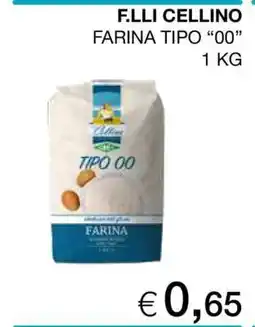 Coop F.LLI CELLINO FARINA TIPO “00” offerta