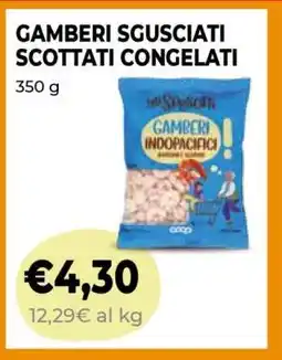 Coop GAMBERI SGUSCIATI SCOTTATI CONGELATI offerta