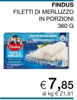 Coop FINDUS FILETTI DI MERLUZZO IN PORZIONI 360 G offerta