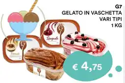 Coop G7 GELATO IN VASCHETTA offerta