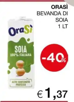 Coop ORASÌ BEVANDA DI SOIA 1 LT offerta