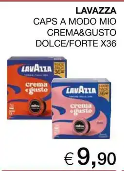 Coop LAVAZZA CAPS A MODO MIO CREMA&GUSTO DOLCE/FORTE X36 offerta