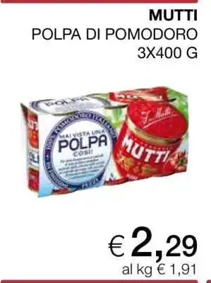 Coop Mutti Polpa di pomodoro offerta