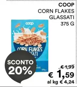 Coop COOP Corn flakes glassati 375 g offerta