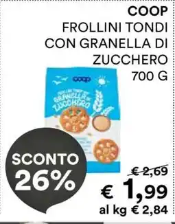Coop COOP FROLLINI TONDI CON GRANELLA DI ZUCCHERO offerta