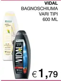 Coop Vidal Bagnoschiuma offerta