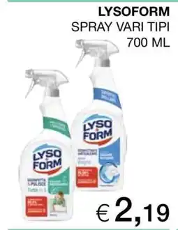 Coop LYSOFORM SPRAY VARI TIPI offerta