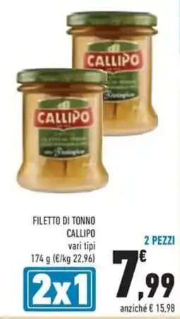 Conad Filetto di tonno callipo offerta