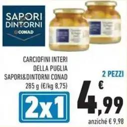 Conad Carciofini interi della puglia sapori&dintorni conad offerta