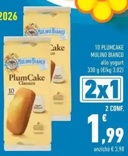 Conad 10 plumcake mulino bianco offerta