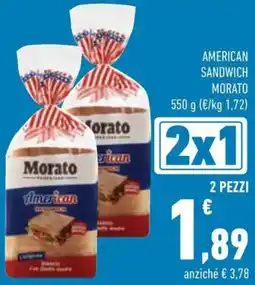 Conad American sandwich morato offerta