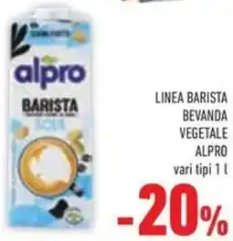 Conad Superstore Linea barista bevanda vegetale Alpro offerta