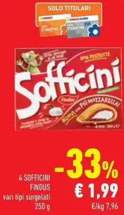 Conad Superstore 4 sofficini Findus offerta