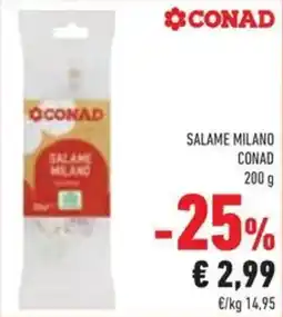 Conad Superstore Salame milano Conad offerta