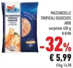 Conad Superstore Mazzancolle tropicali sgusciate Arbi offerta