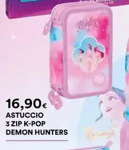 Ipercoop Astuccio 3 zip k-pop demon hunters offerta