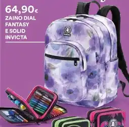 Ipercoop Zaino dial fantasy e solid invicta offerta