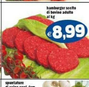 Il Castoro Supermercati Hamburger scelto di bovino adulto offerta