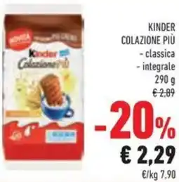 Conad Superstore Kinder colazione più offerta