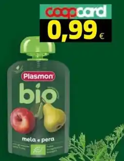 Ipercoop Plasmon bio mela e pera offerta
