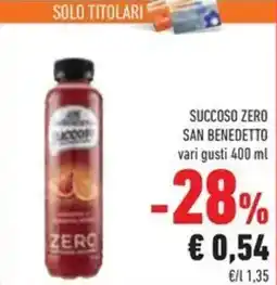 Conad Superstore Succoso zero San Benedetto offerta