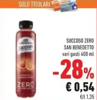 Conad Superstore Succoso zero San Benedetto offerta