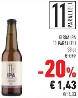 Conad Superstore Birra ipa 11 Paralleli offerta