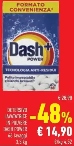 Conad Superstore Detersivo lavatatrice in polvere Dash Power offerta