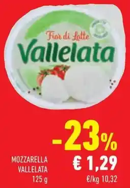 Conad Superstore Mozzarella Vallelata offerta