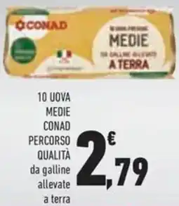 Conad Superstore 10 uova medie Conad Percorso Qualità offerta