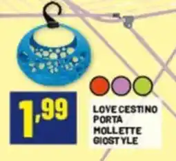 Risparmio Casa Love cestino porta mollette giostyle offerta