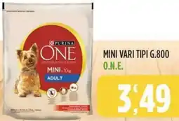 Rossotono Carrefour Purina one mini offerta