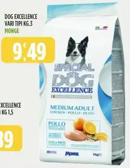 Rossotono Carrefour Dog excellence monge offerta