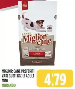 Rossotono Carrefour Miglior cane preferiti adult mini morando offerta