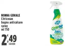 Rossotono Carrefour Nonna geniale Citricosan bagno anticalcare spray offerta