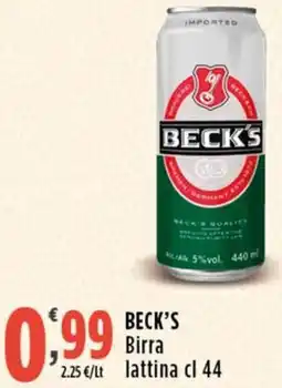 Rossotono Carrefour Beck's birra offerta