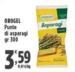 Rossotono Carrefour Orogel punte di asparagi offerta